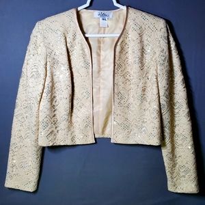 Patra Petite Women's Long Sleeve Crop Jacket Size 6